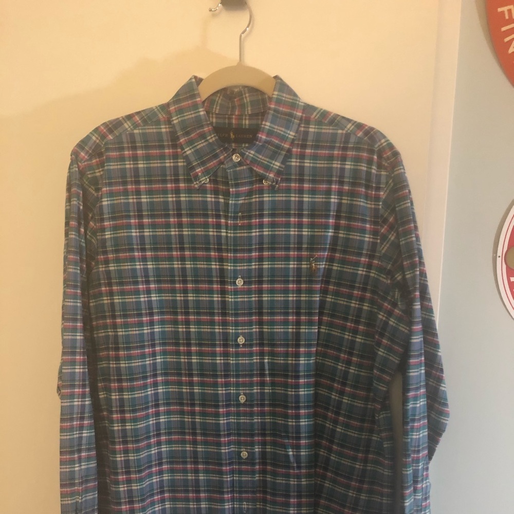 Multi-colored Polo Button Down Shirt